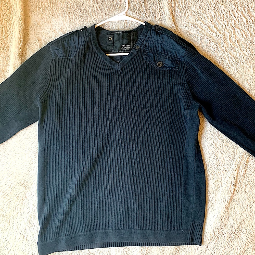 Jack and Jones Heavy Navy Blue sweatshirt Size X-Large